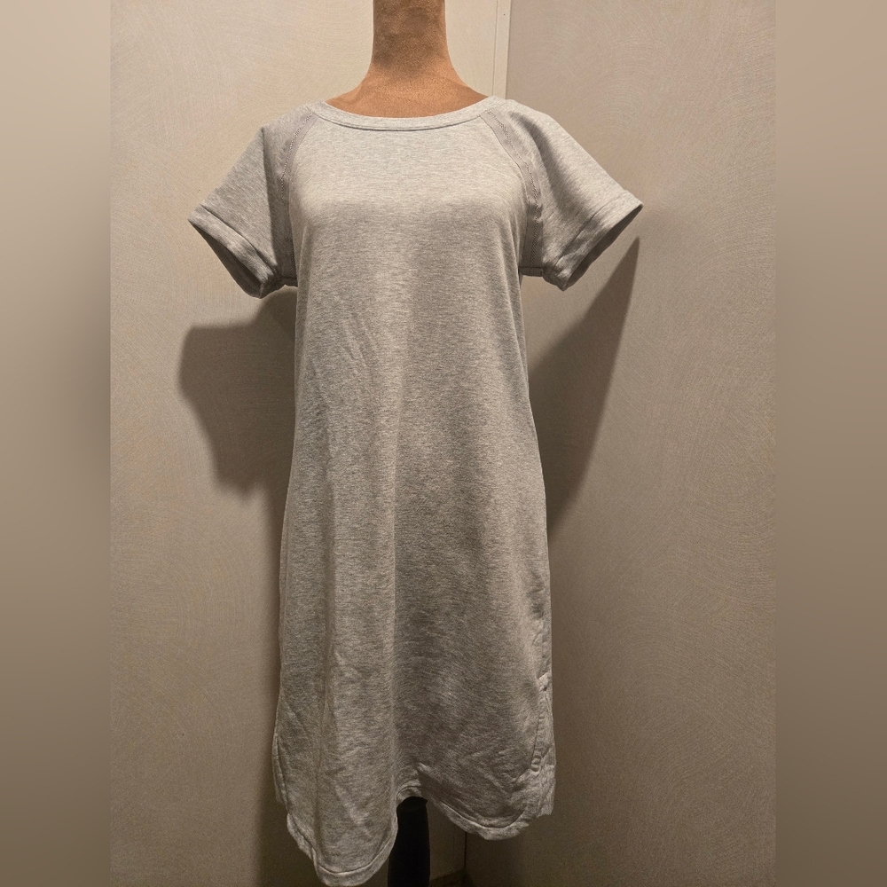 Athleta Light Gray Midi Dress